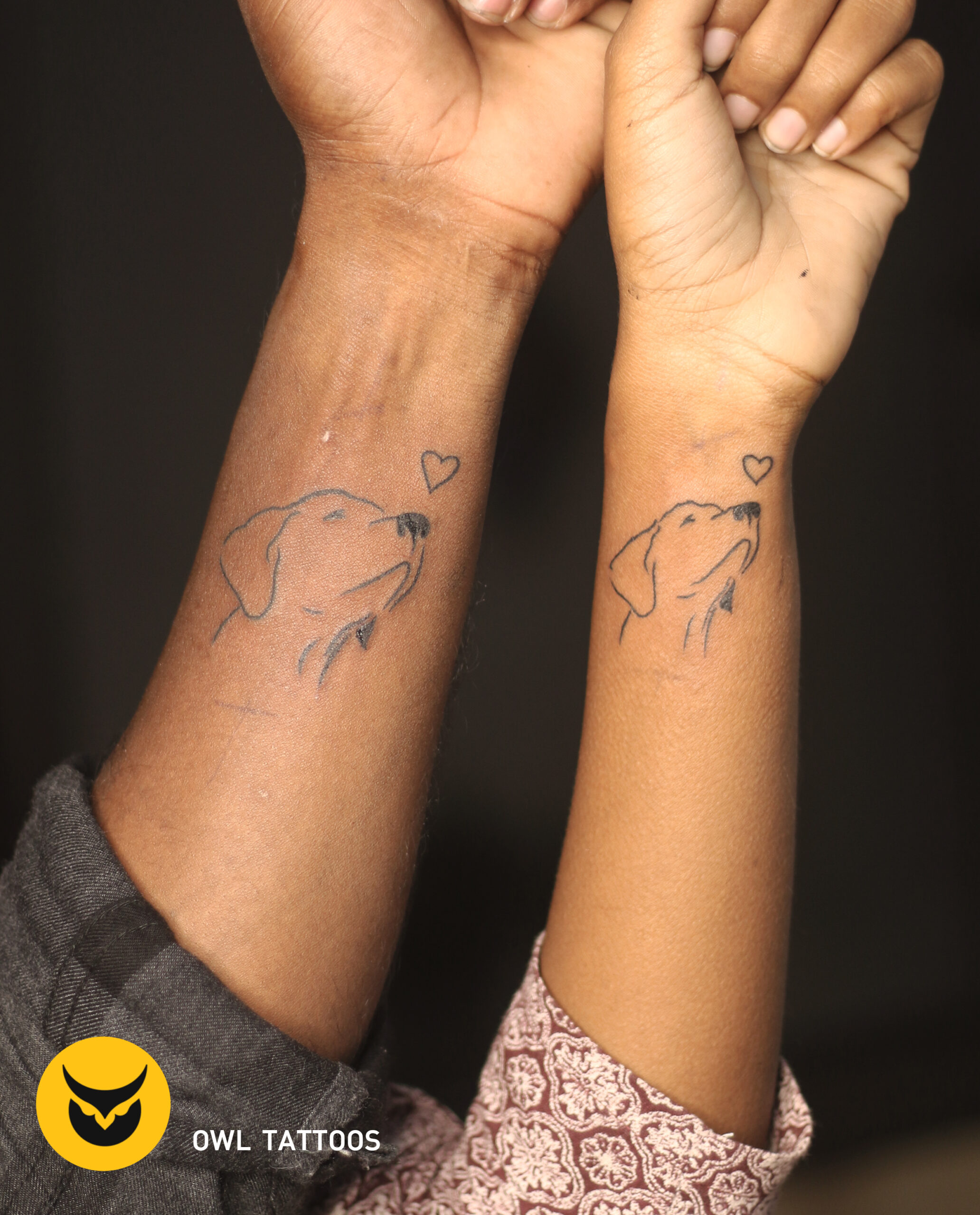 mathchig dog tattoos