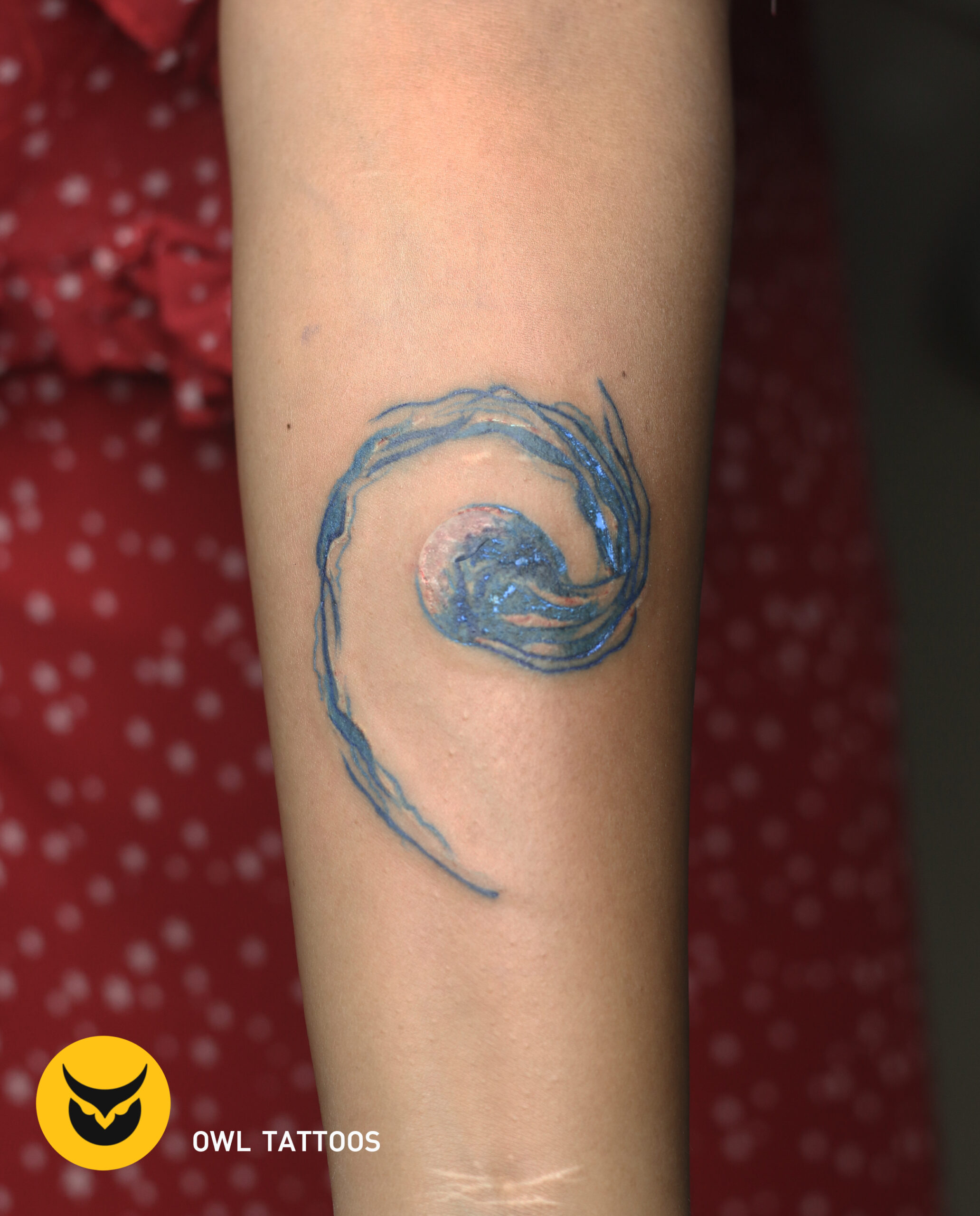 jelly fish color tattoo