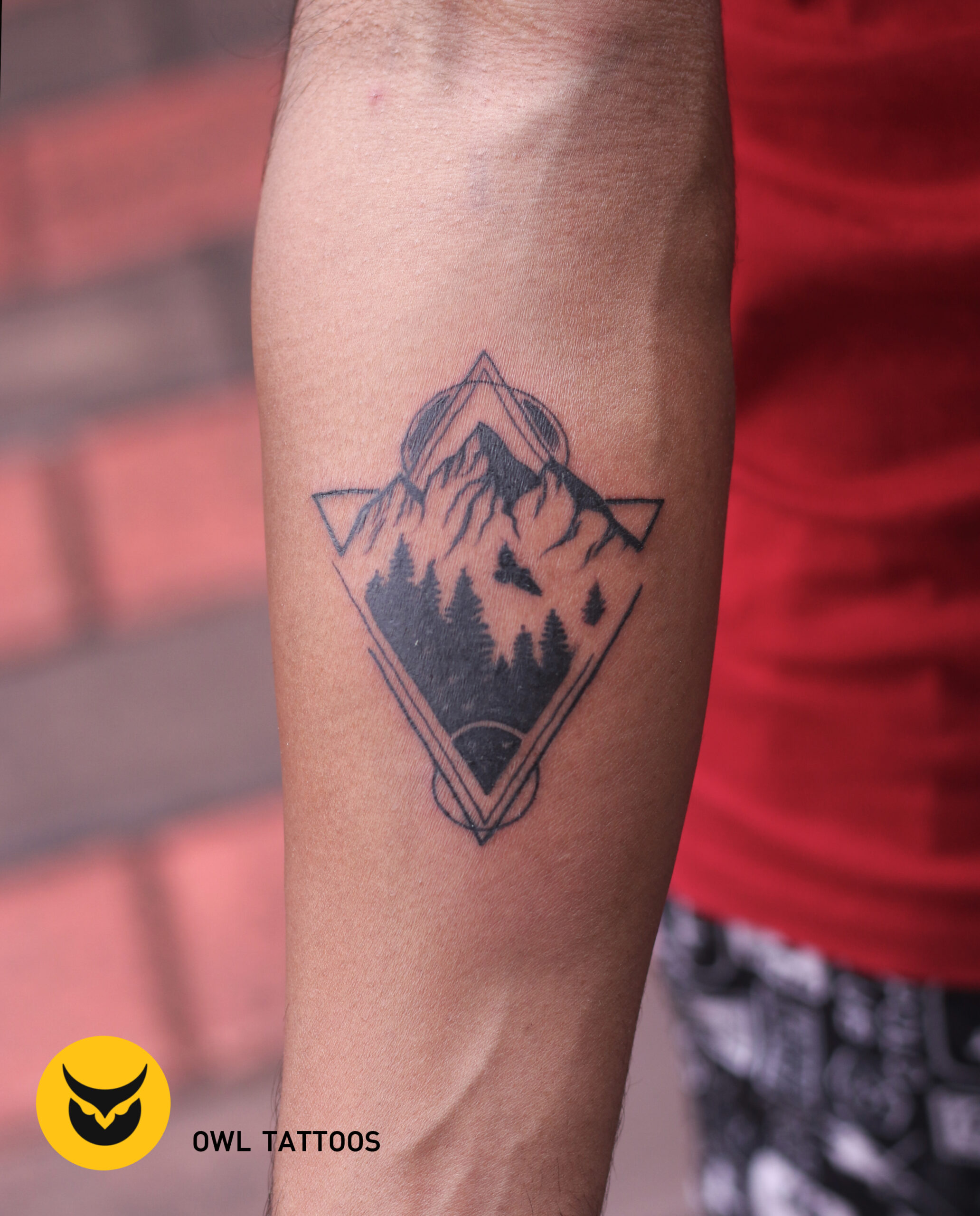 mountain forest tattoo