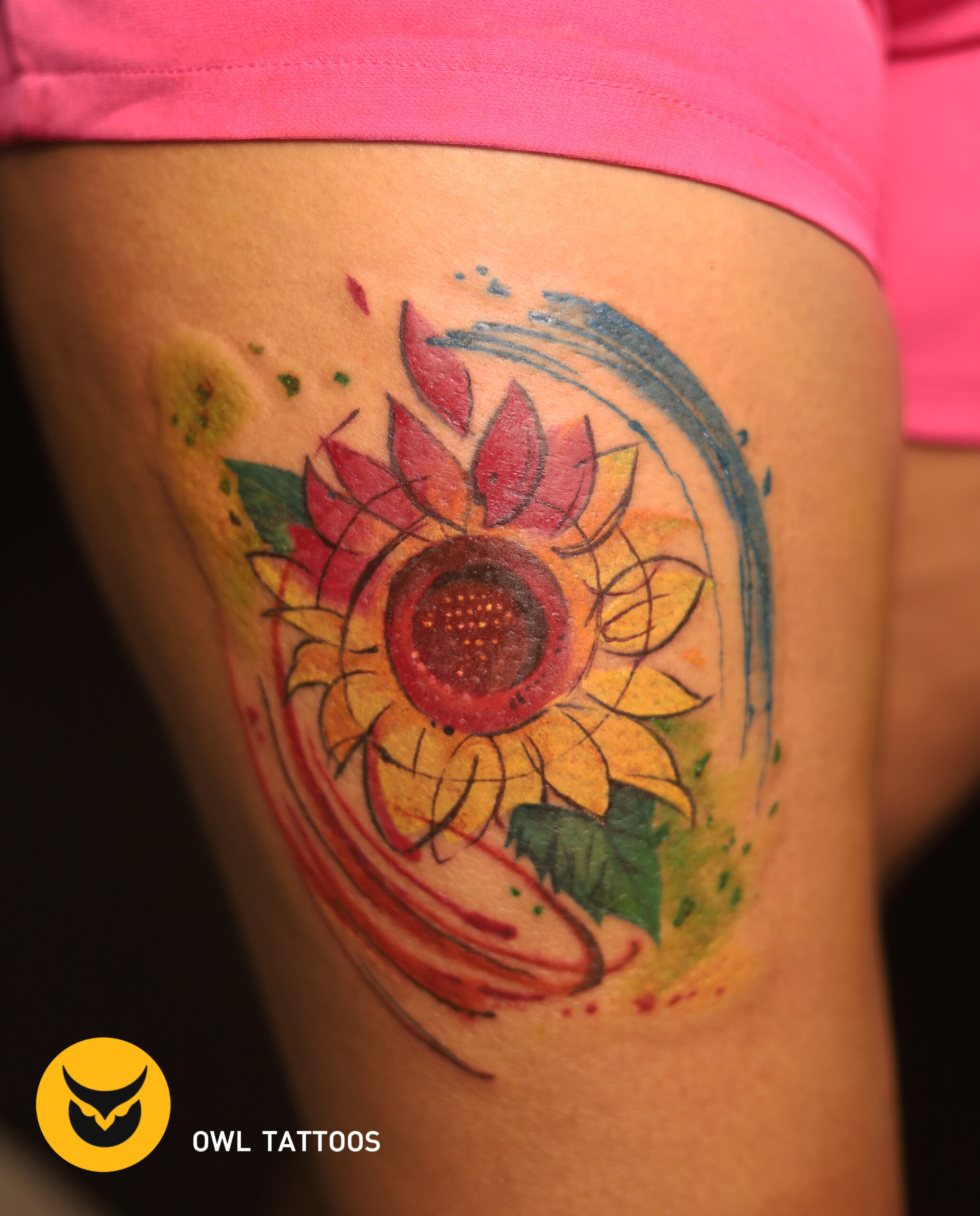 sunflower tattoo